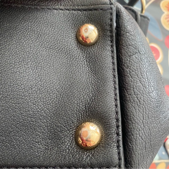 Michael Kors Bag Large leather Hamilton black gold - Picture 7 of 16